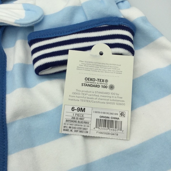 Cloud island baby boys stripe knit terry robe blue - Picture 6 of 11